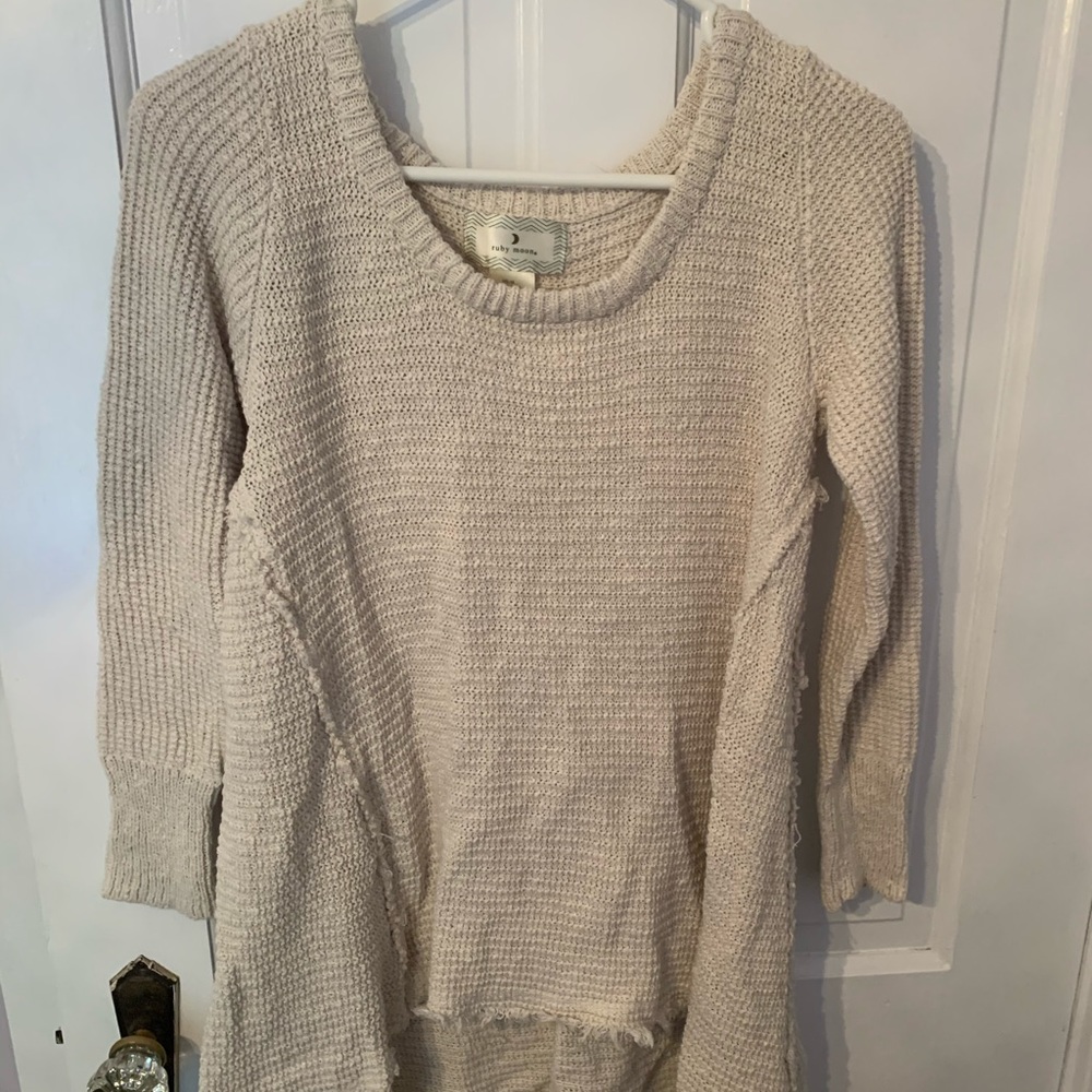 Cream textured sweater